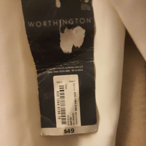 Oversized Button-Down Shirt Women's XXL NWT Off White Cream Color Free G… - Picture 6 of 6